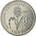 Coin, Rwanda, Franc, 1977, MS(65-70), Aluminum, KM:E4