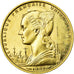 RWANDA, 50 Francs, 1977, KM #E7, MS(65-70), Brass, 10.03