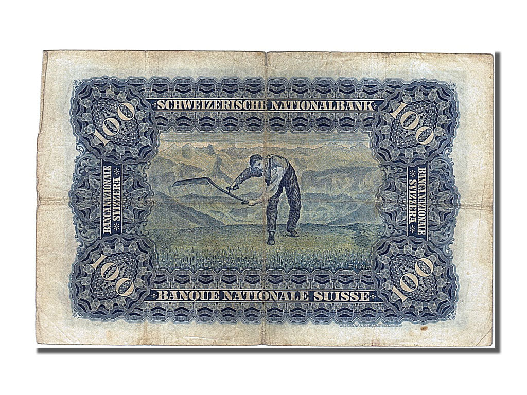 Banknote, Switzerland, 100 Franken, 1938, 1938-08-31, EF(40-45)