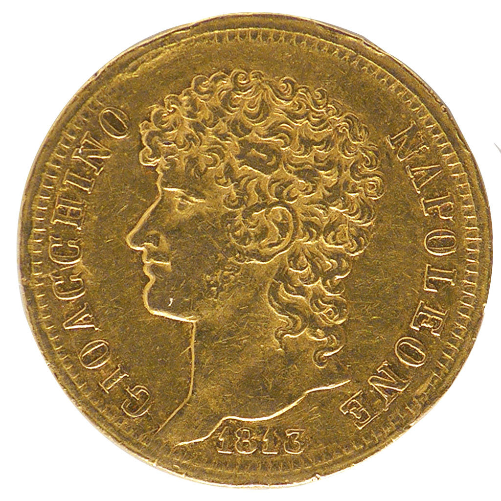 Italy, 40 Lire, 1813, Neapolis, EF(40-45), Gold, 12.84