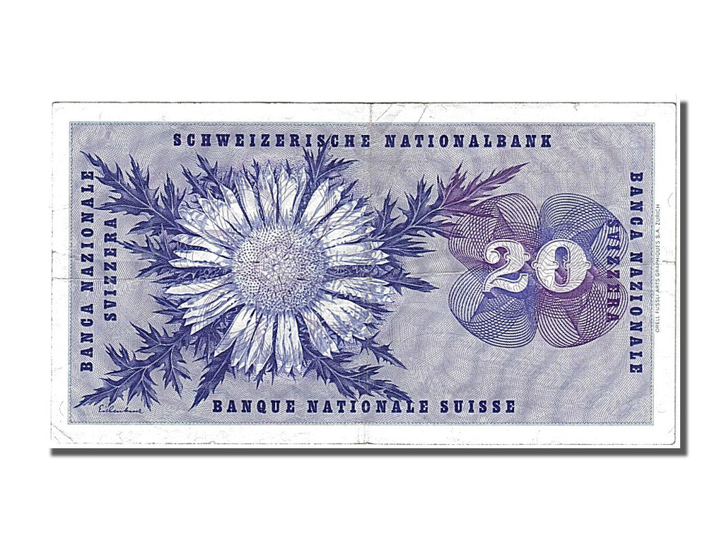 Switzerland, 20 Franken, 1976, KM #46w, 1976-04-09, EF(40-45), 104C
