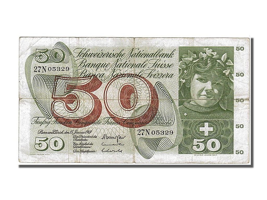 Suisse, 50 Francs type 1961-74