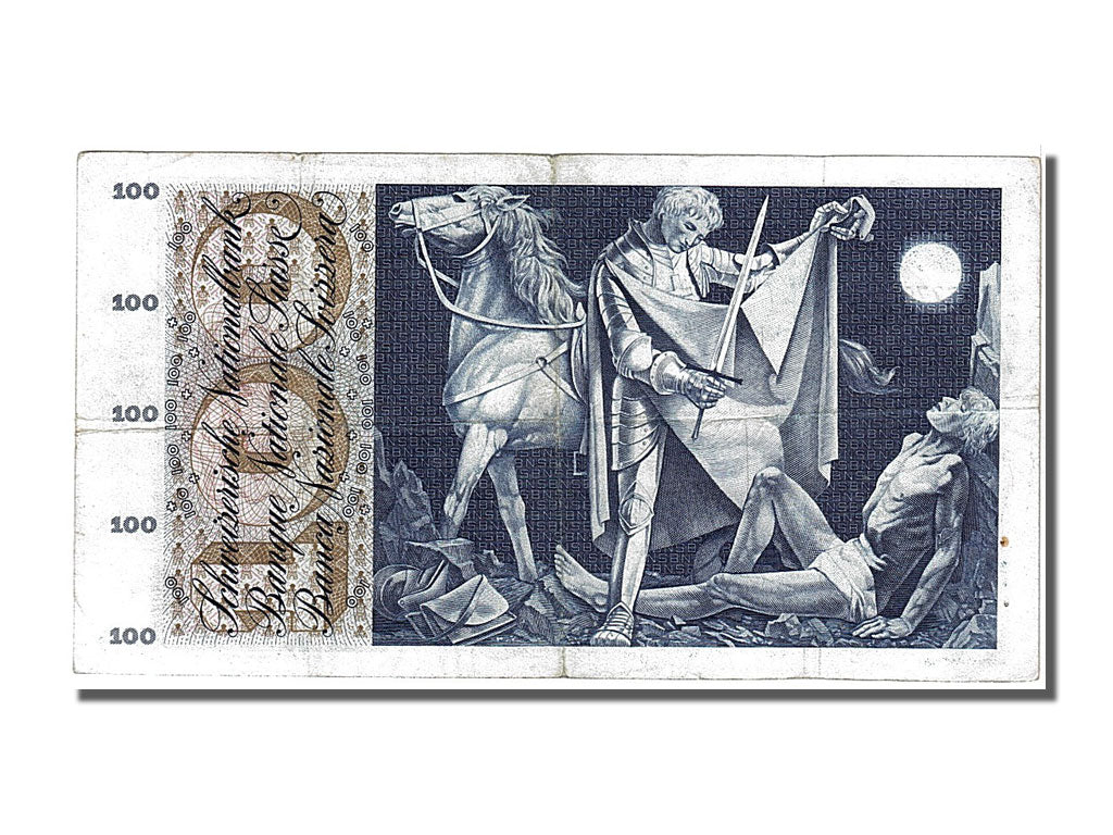 Switzerland, 100 Franken, 1963, KM #49e, 1963-03-28, AU(50-53), 33Z