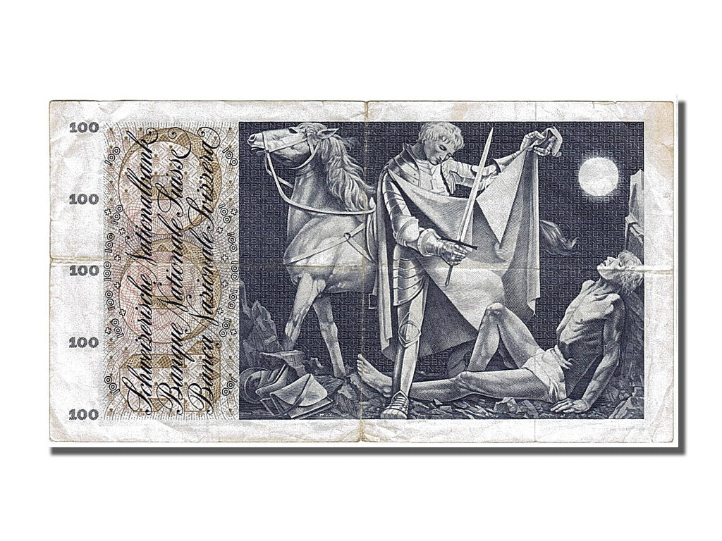 Switzerland, 100 Franken, 1971, KM #49m, 1971-02-10, VF(30-35), 79A