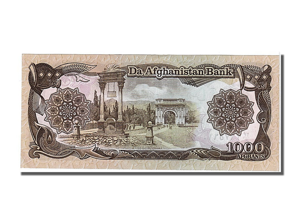 Afghanistan, 1000 Afghanis, 1991, KM #61c, UNC(65-70)