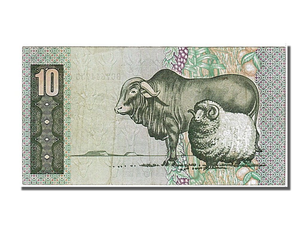 South Africa, 10 Rand, 1990, KM #120e, AU(50-53), BC