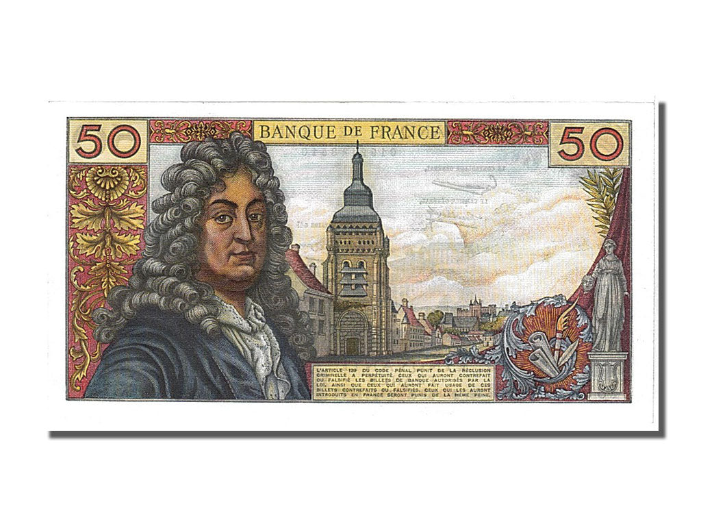 France, 50 Francs, 50 F 1962-1976 ''Racine'', 1964, KM #148a, 1964-11-05,...