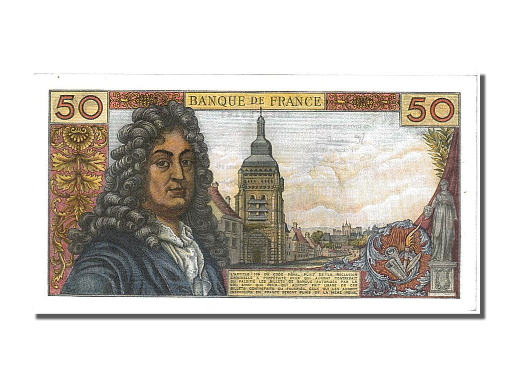 Francia, 50 Francs, 50 F 1962-1976 ''Racine'', 1967, KM:148b, 1967-02-02, SPL...
