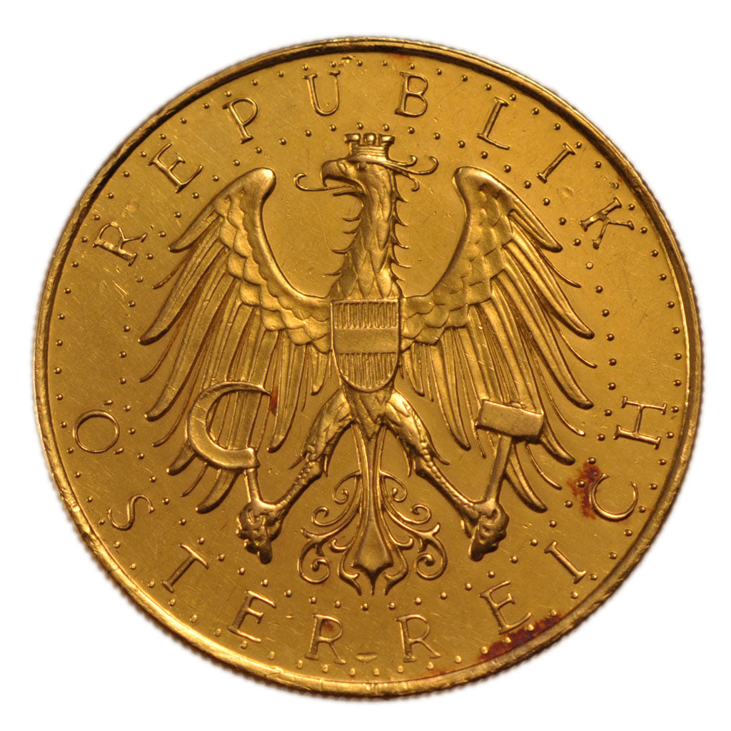 Austria, 100 Schilling, 1934, Vienne, KM #2842, AU(55-58), Gold, 23.58