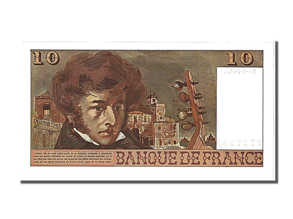 Banconote, Francia, 10 Francs, 10 F 1972-1978 ''Berlioz'', 1976, 1976-03-04