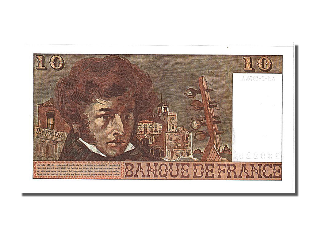 France, 10 Francs, 10 F 1972-1978 ''Berlioz'', 1976, KM #150c, 1976-07-01,...