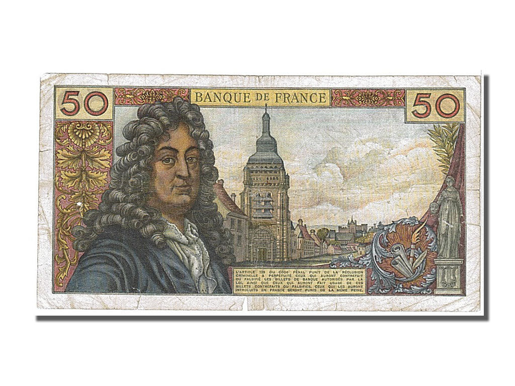 France, 50 Francs, 50 F 1962-1976 ''Racine'', 1971, KM #148d, 1971-11-05,...