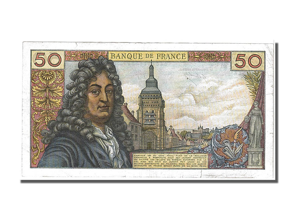 France, 50 Francs, 50 F 1962-1976 ''Racine'', 1971, KM #148d, 1971-11-05,...