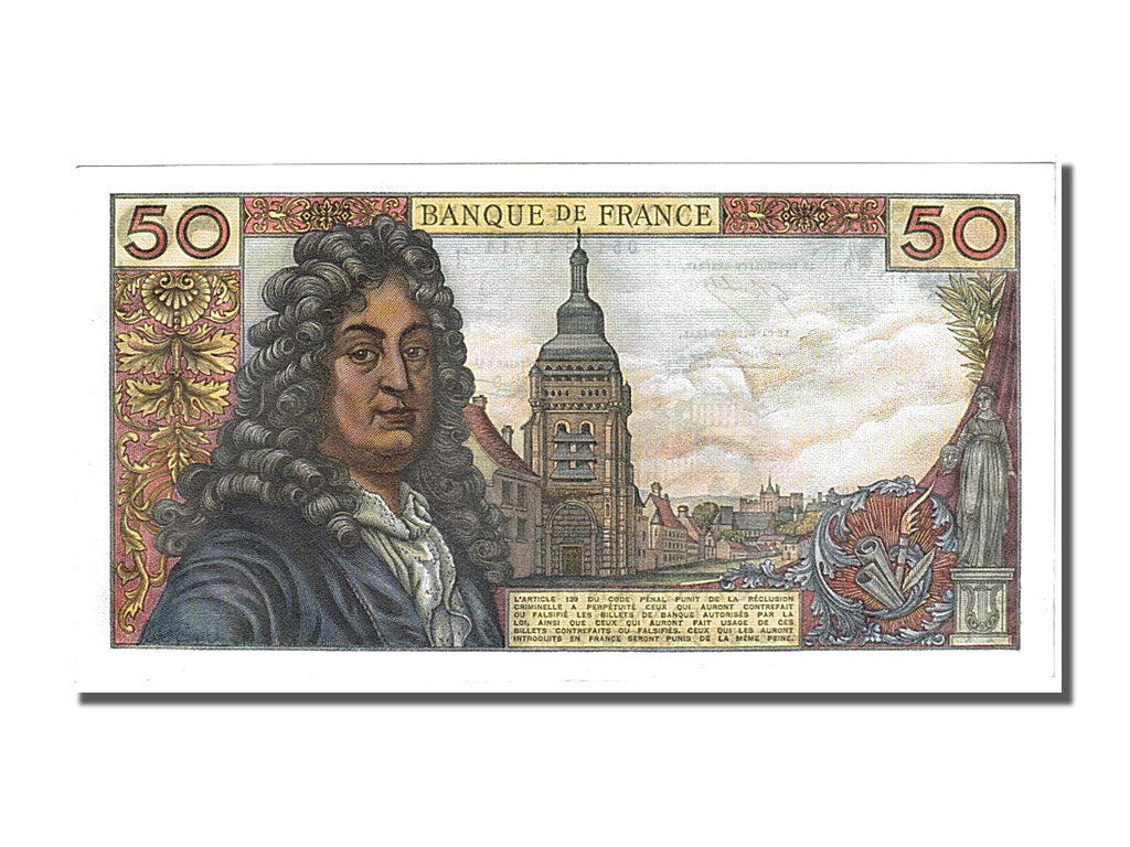 Banknote, France, 50 Francs, 50 F 1962-1976 ''Racine'', 1973, 1973-01-04