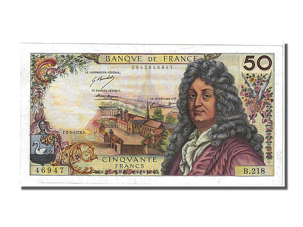 France, 50 Francs, 50 F 1962-1976 ''Racine'', 1973, KM #148d, 1973-05-03,...