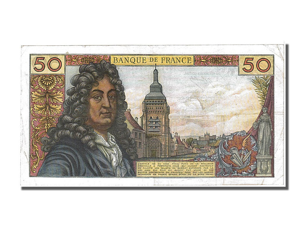 France, 50 Francs, 50 F 1962-1976 ''Racine'', 1973, KM #148d, 1973-05-03,...