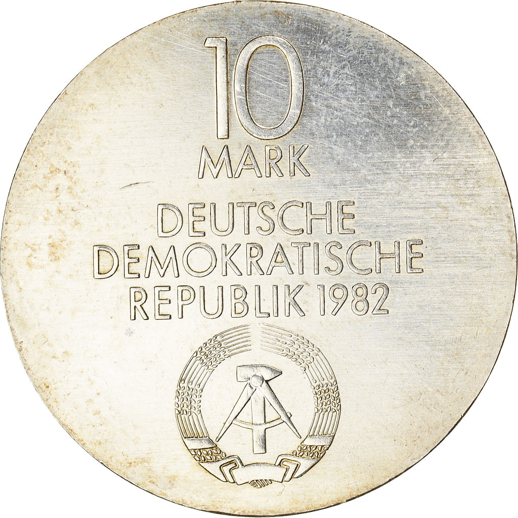 Coin, GERMAN-DEMOCRATIC REPUBLIC, Leipzig Gewandhaus, 10 Mark, 1982, Berlin