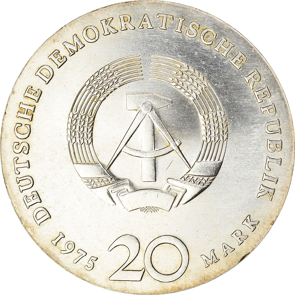 Coin, GERMAN-DEMOCRATIC REPUBLIC, Johann Sebastian Bach, 20 Mark, 1975