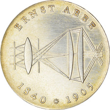 Coin, GERMAN-DEMOCRATIC REPUBLIC, Ernst Abbe, 20 Mark, 1980, AU(50-53), Silver