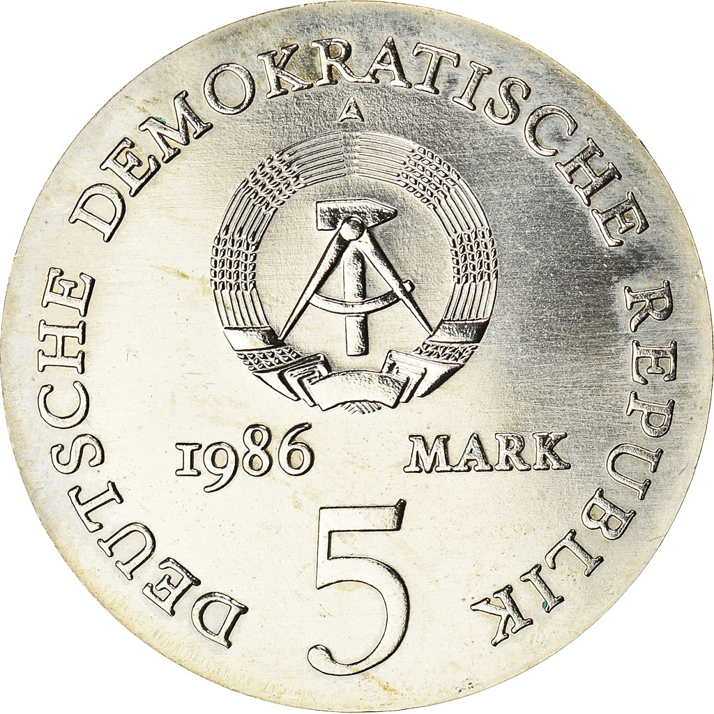 Coin, GERMAN-DEMOCRATIC REPUBLIC, Heinrich von Kleist, 5 Mark, 1986, Berlin