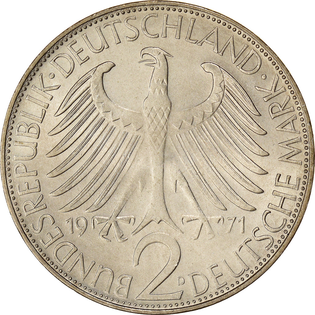 Monnaie, République fédérale allemande, 2 Mark, 1971, Munich, TTB+