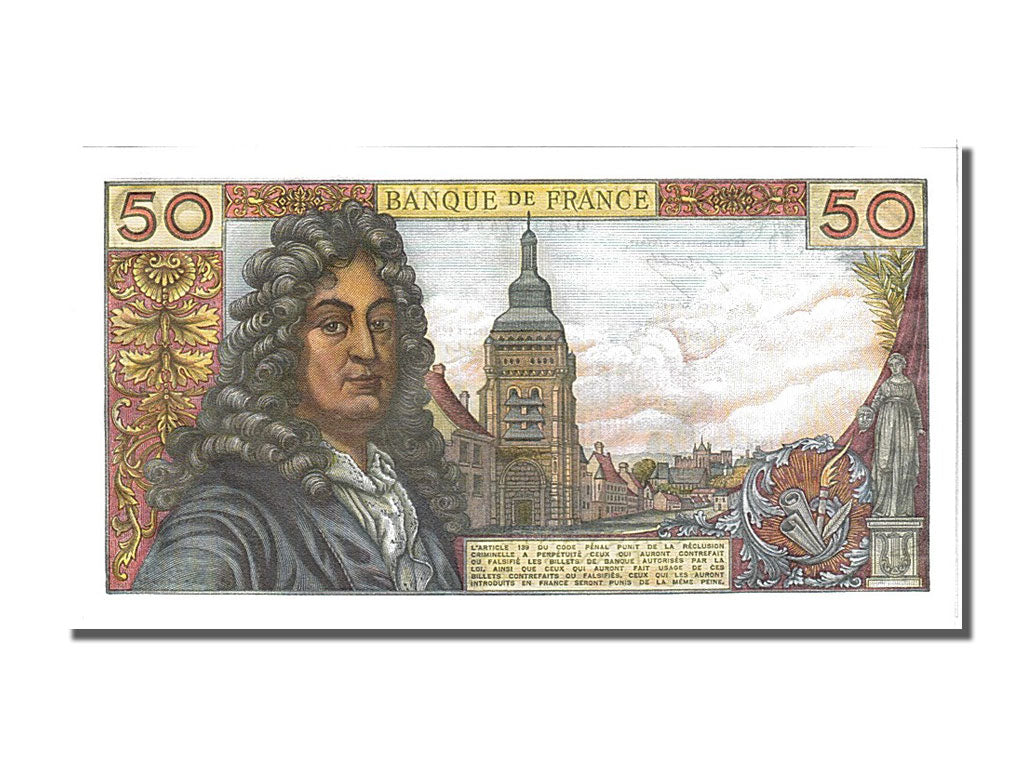 Banconote, Francia, 50 Francs, 50 F 1962-1976 ''Racine'', 1976, 1976-01-02