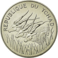 Coin, Chad, 100 Francs, 1975, Paris, MS(65-70), Nickel, KM:E5