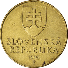 Coin, Slovakia, 10 Koruna, 1995, VF(30-35), Aluminum-Bronze, KM:11