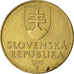 Moneda, Eslovaquia, 10 Koruna, 1995, BC+, Aluminio - bronce, KM:11