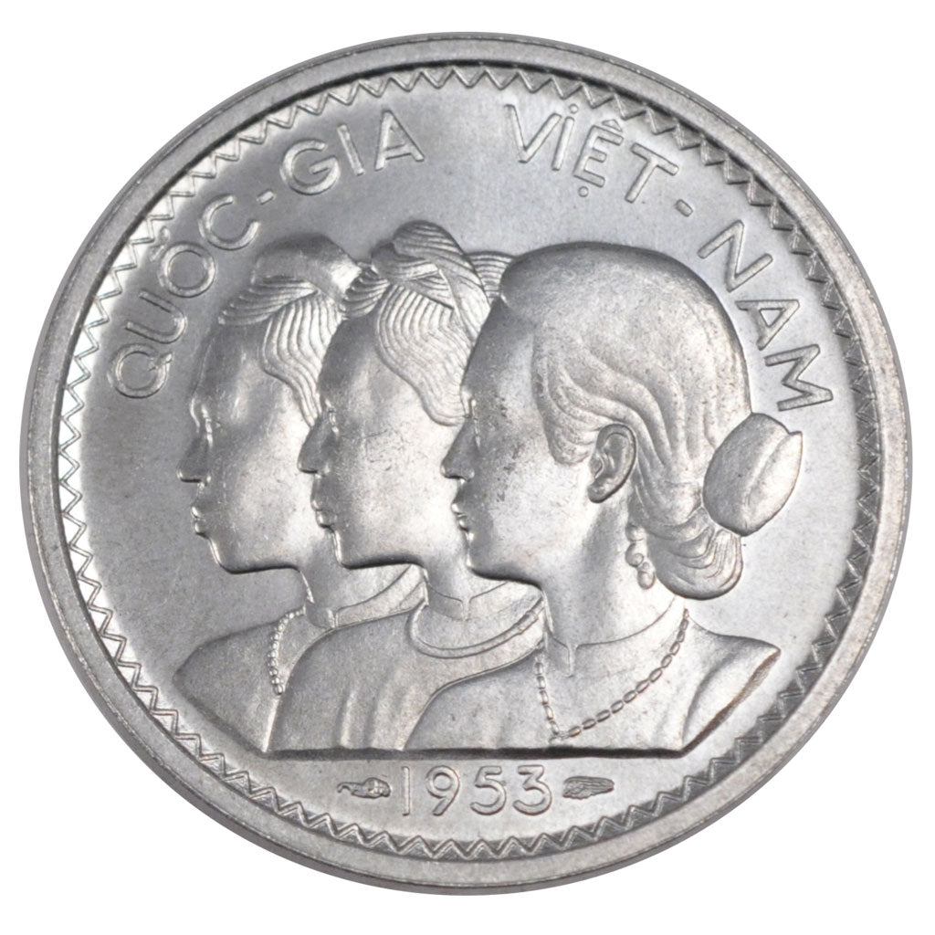 VIET NAM, 20 Su, 1953, Paris, KM #2, MS(65-70), Aluminum, 2.24