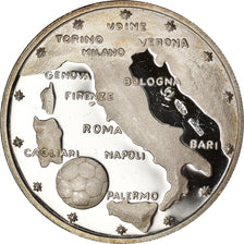 Italy, Medal, MONDIALE DI CALCIO ITALIA ‘90 1990, BE, AU(55-58), Silver