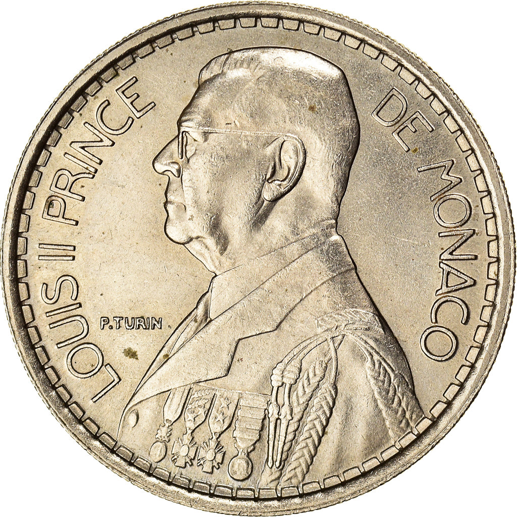 Monnaie, Monaco, Louis II, 20 Francs, Vingt, 1947, TTB+, Cupro-nickel