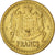 Moneda, Mónaco, 2 Francs, 1943, Paris, MBC, Cuproaluminio, Gadoury:134
