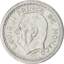 Coin, Monaco, Louis II, 2 Francs, 1943, EF(40-45), Aluminum, KM:121, Gadoury:MC