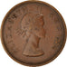 Coin, South Africa, Elizabeth II, Penny, 1956, EF(40-45), Bronze, KM:46