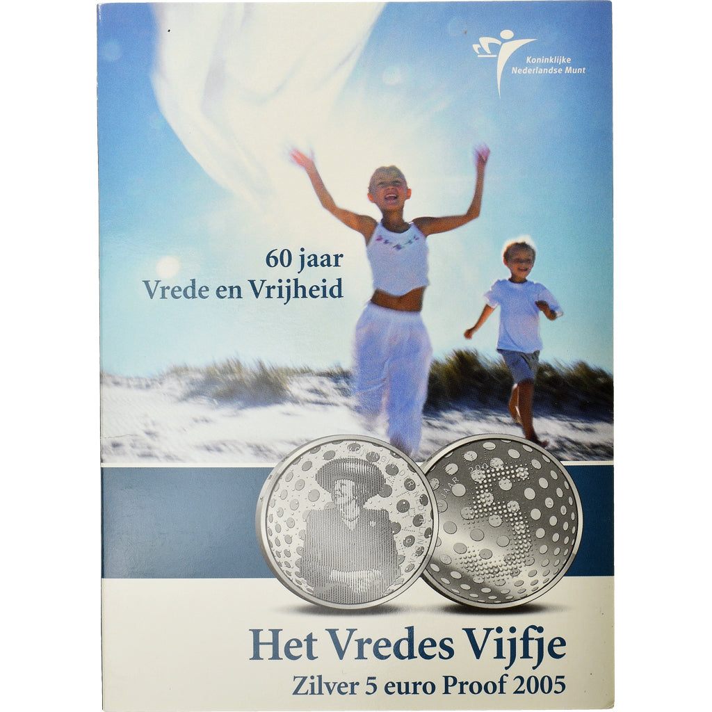 Pays-Bas, 5 Euro, 60th Anniversary of Liberation, 2005, Utrecht, 60th