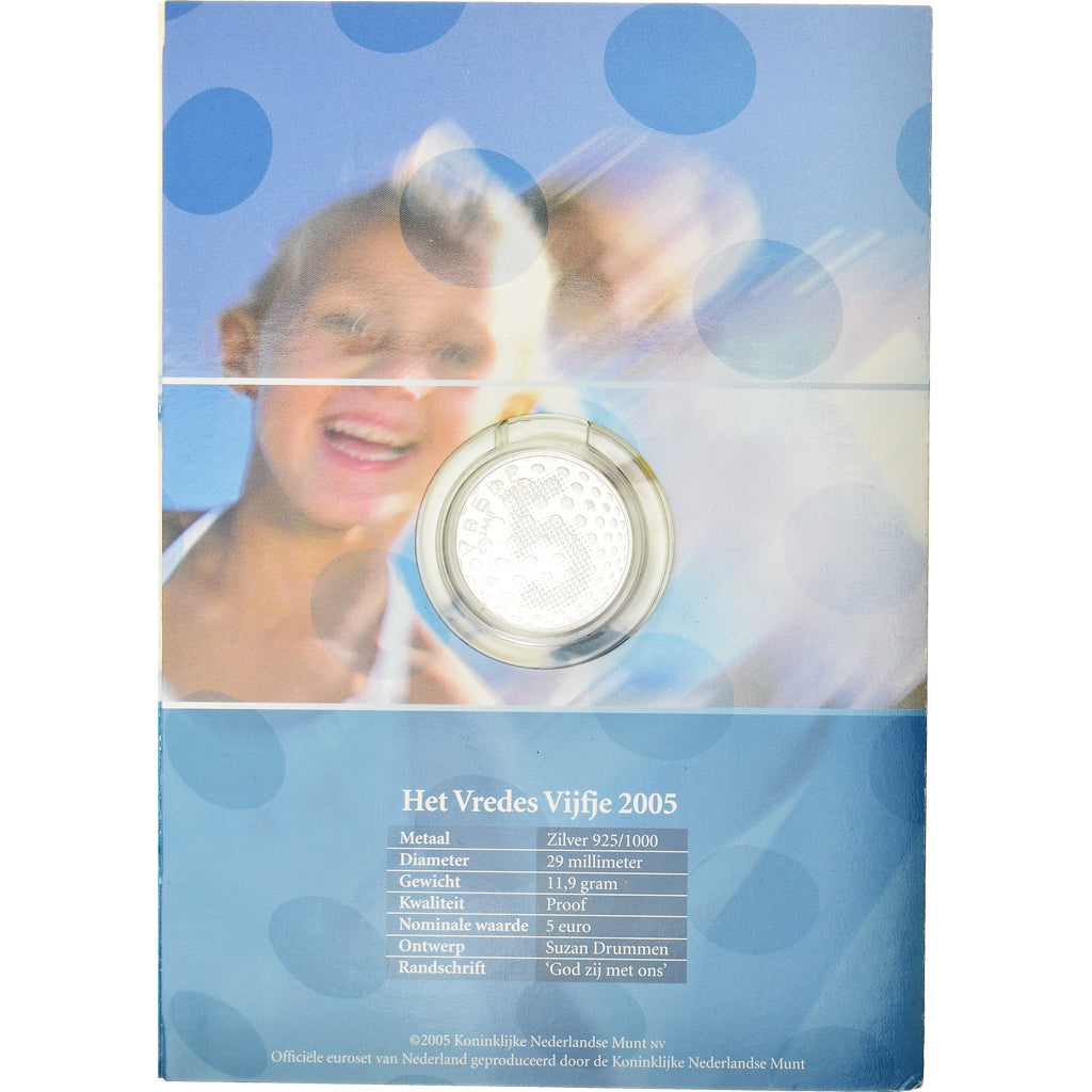 Pays-Bas, 5 Euro, 60th Anniversary of Liberation, 2005, Utrecht, 60th