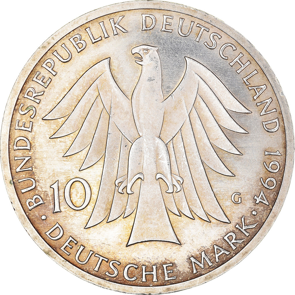 Moneda, ALEMANIA - REPÚBLICA FEDERAL, 250th Birth Anniversary- Johann Gottfried
