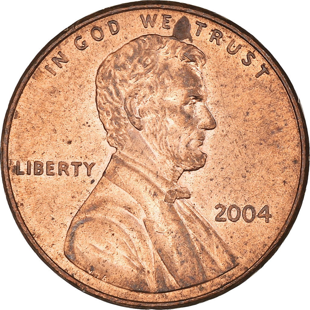 Coin, United States, Lincoln Cent, Cent, 2004, U.S. Mint, Philadelphia