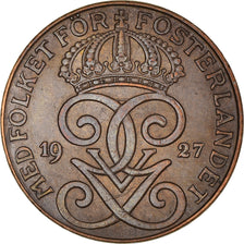 Coin, Sweden, Gustaf V, 2 Öre, 1927, AU(50-53), Bronze, KM:778