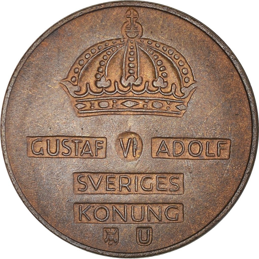 Monnaie, Suède, Gustaf VI, 2 Öre, 1966, SUP, Bronze, KM:821