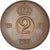 Coin, Sweden, Gustaf VI, 2 Öre, 1966, AU(55-58), Bronze, KM:821