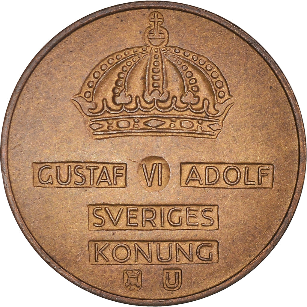 Monnaie, Suède, Gustaf VI, 2 Öre, 1969, SUP, Bronze, KM:821