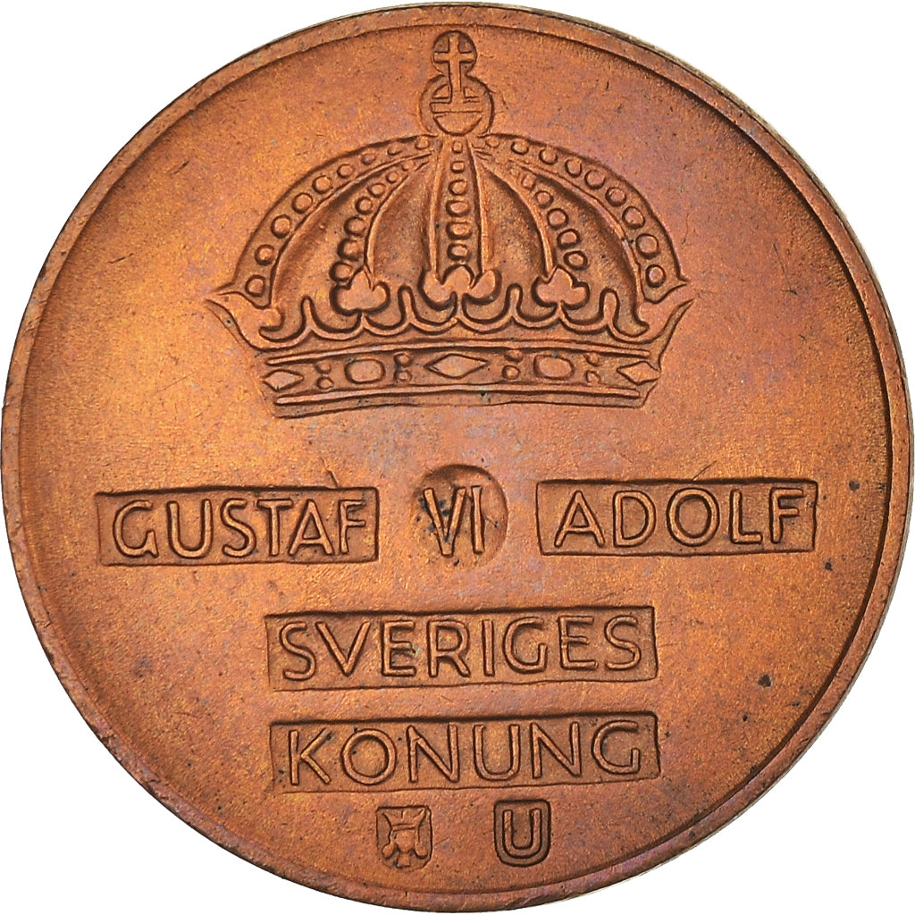 Monnaie, Suède, Gustaf VI, 2 Öre, 1970, SUP, Bronze, KM:821