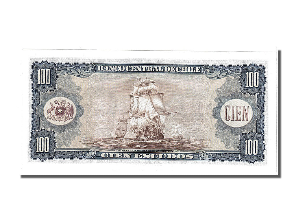 Chile, 100 Escudos, 1962, KM #141a, UNC(65-70), G
