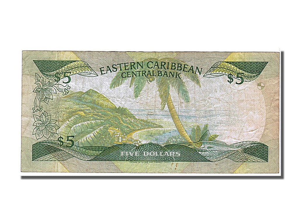 Banknote, East Caribbean States, 5 Dollars, 1986, AU(50-53)