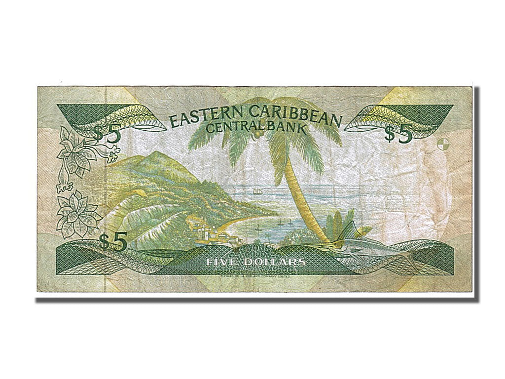 Banknote, East Caribbean States, 5 Dollars, 1986, EF(40-45)