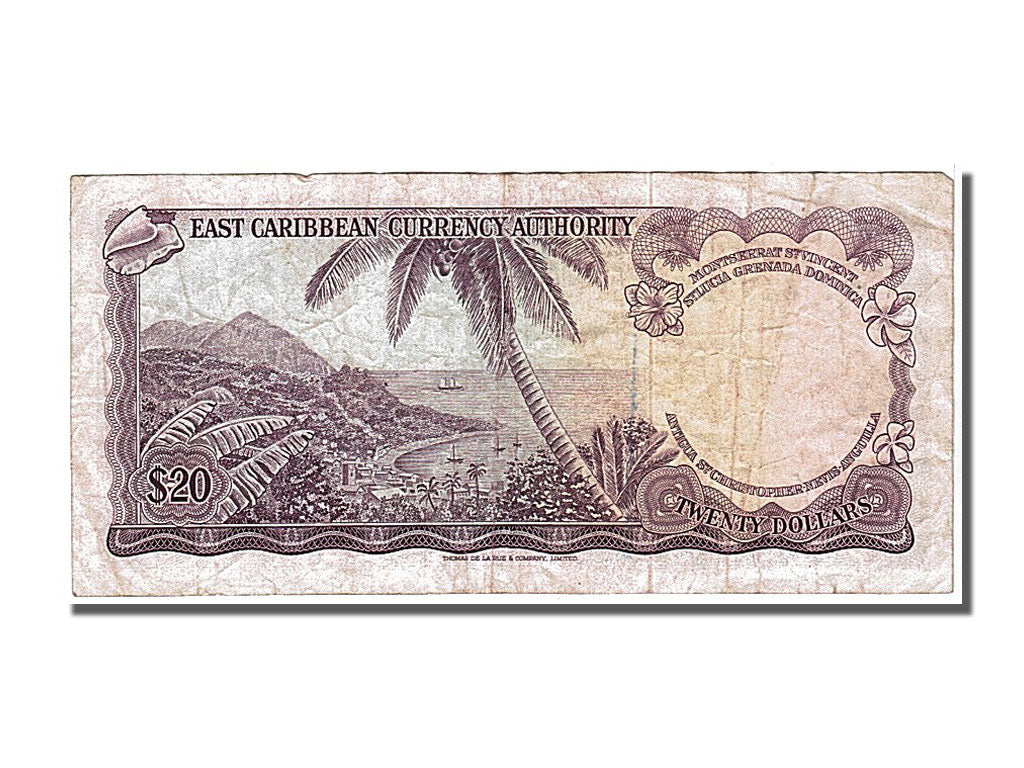 East Caribbean States, 20 Dollars, 1965, KM #15l, VF(30-35), A27
