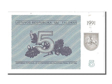 Lithuania, 5 (Talonas), 1991, KM #34b, UNC(65-70), AF