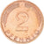 Moneda, ALEMANIA - REPÚBLICA FEDERAL, 2 Pfennig, 1974, Stuttgart, BC+, Cobre